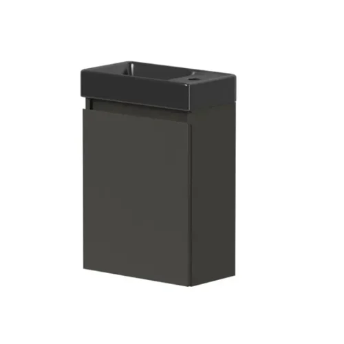 KAMĖ MINI vonios pintelė BU/40x22-L/D27-MN, 40 cm, Grafitas image 2