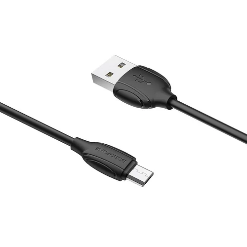 Borofone BX19 USB-A į MicroUSB kabelis 1.0m Juodas image 2