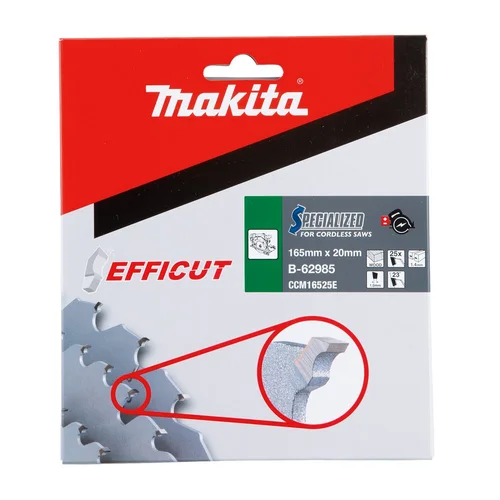Makita B-62985 Pjovimo diskas, 165X1.4X20mm, 23°, T25 image 2