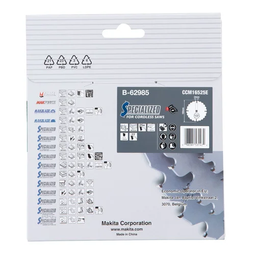 Makita B-62985 Pjovimo diskas, 165X1.4X20mm, 23°, T25 image 3