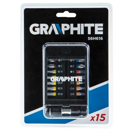 GRAPHITE Antgalių rinkinys 56H616, 15 vnt. image 2