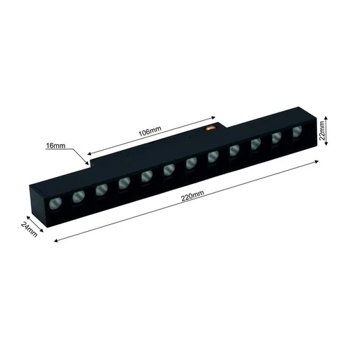 Modoled Magnetic MLP1051M šviestuvas, 12 W LED, 3000–6000 K image 2