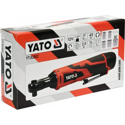 Yato YT-82902 Akumuliatorinė smūginė terkšlė 1/2" 12V Li-on 2,0Ah 45Nm image 3