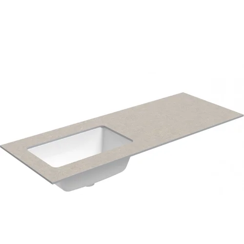 Kame Universal WP/12-3/H15-P3-L 120 cm Smėlio akmuo HPL Praustuvas su stalviršiu image 1