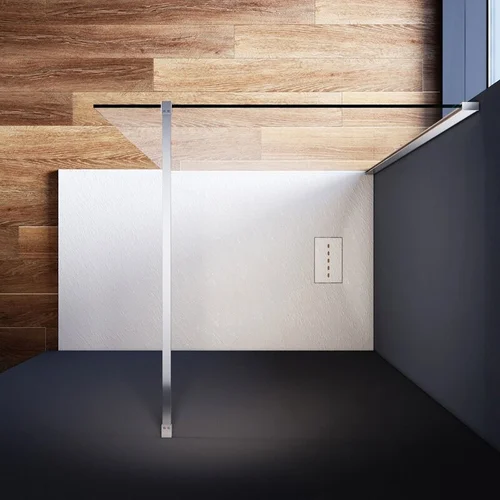 AQUALUX Walk-in 800 dušo sienelė, 80x200 cm, Chromas image 3