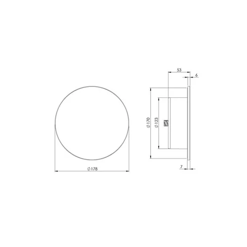 Europlast Difuzorius 125 mm Universalus Baltas Plastikas image 2