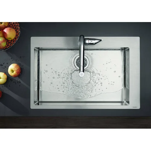 Hansgrohe S71 S711-F660 Nerūdijančio plieno plautuvė 740×480 mm image 2