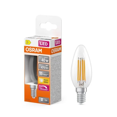 Osram LED Lemputė B35 3.4W E14 2700K 470 lm image 3