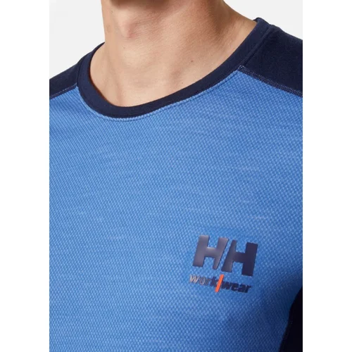 HELly HANSEN Lifa Merino Crewneck Apatiniai marškinėliai, šviesiai mėlyni, 3XL image 3