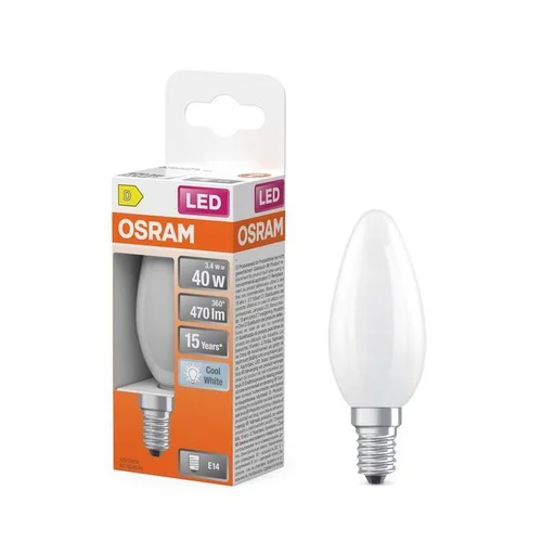Osram LEMP LED B35 3.4W E14 4000K 470LM MAT image 3