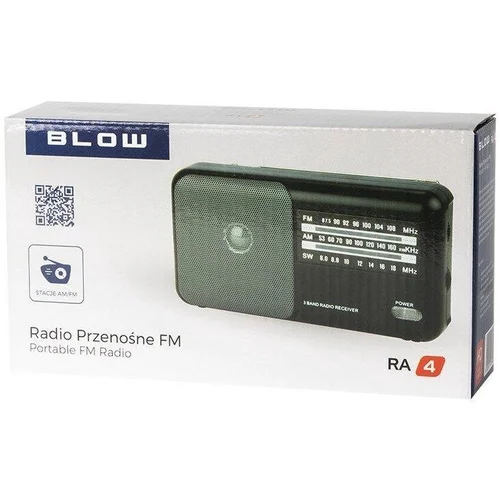 Blow RA 4 Juodas radio imtuvas image 3