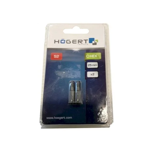Hogert technik Antgaliai šešiakampiai HEX H3 / 25mm*2vnt / S2 plieno image 2
