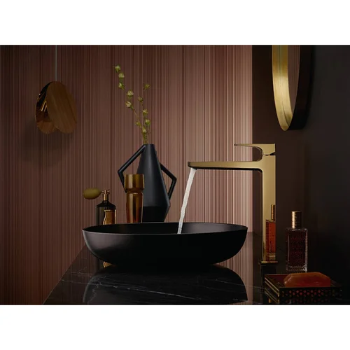 Hansgrohe Metropol 260 aukštas praustuvo maišytuvas - Braižyto juodo chromo image 2