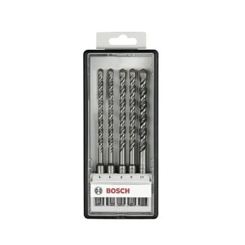 Bosch SDS-plus grąžtų komplektas betonui, 5 vnt., 6/6/8/8/10×165 mm, 2607019928 image 2