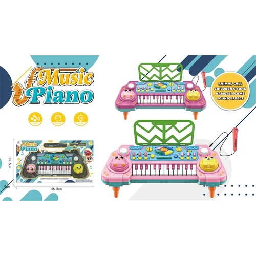 Elektrinis pianinas su mikrofonu Music Piano 8828 image 1