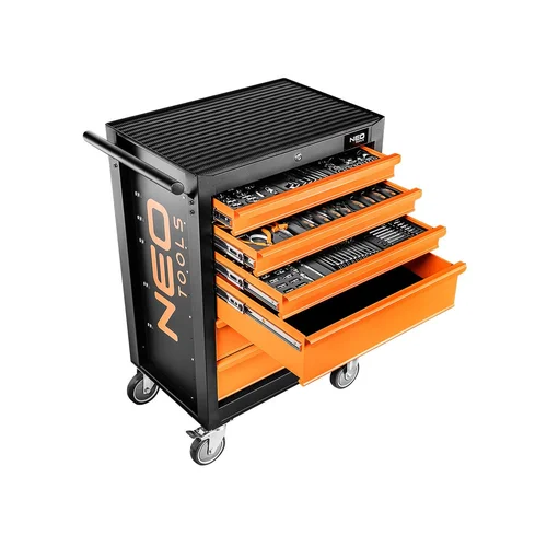 NEO TOOLS Dirbtuvių spintelė, 6 stalčiai, 149 įrankiai image 1