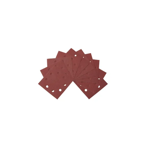 180G šlifavimo popierius 115x115 mm, 10 vnt., 1/4 SHEET image 1