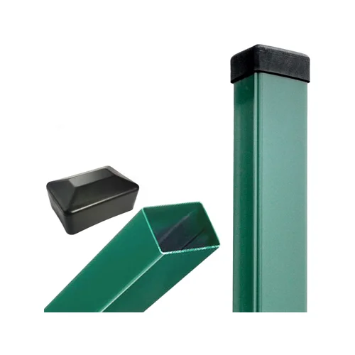 Tvoros stulpas 60x40x1700 mm, Žalias (1,2 mm) image 1