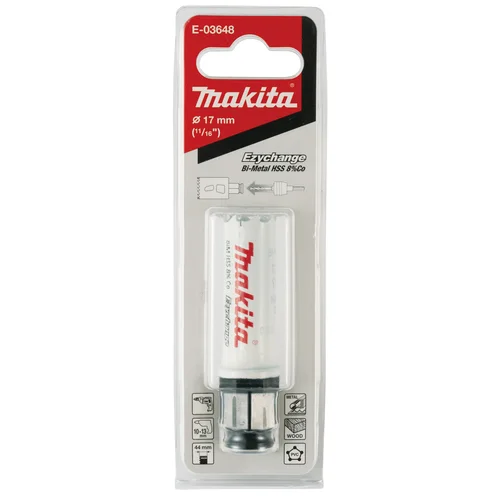 Makita E-03648 EZYCHANGE Bi-Metal gręžimo karūna 17,0 mm image 3