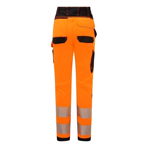 PORTWEST PW385 moteriškos tamprios darbo kelnės 26, Yellow/Black image 2