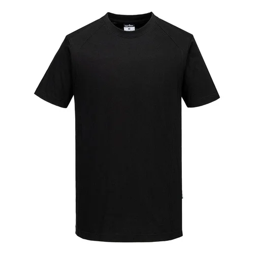 PORTWEST CD811 Medvilniniai marškinėliai trumpomis rankovėmis, L, Black/Grey image 3
