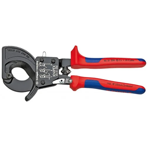 Kabelių kirpimo terkšlinės žirklės D32mm/240mm2, Knipex image 1