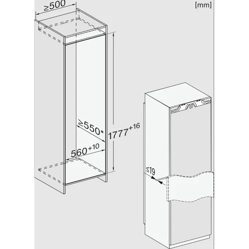 Miele FNS 7794 D R įmontuojamas šaldiklis image 2