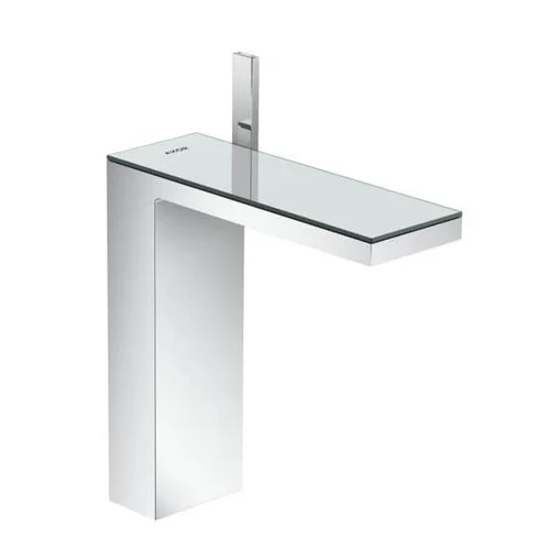 Hansgrohe Axor MyEdition 230 aukštas praustuvo maišytuvas letenėle Chromo/juodo stiklo image 1