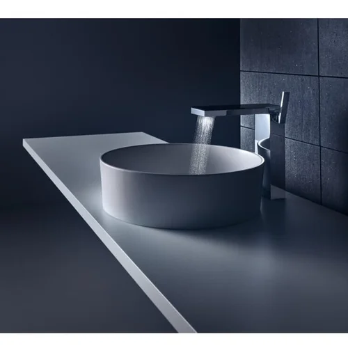 Hansgrohe Axor MyEdition 230 aukštas praustuvo maišytuvas letenėle Chromo/juodo stiklo image 3