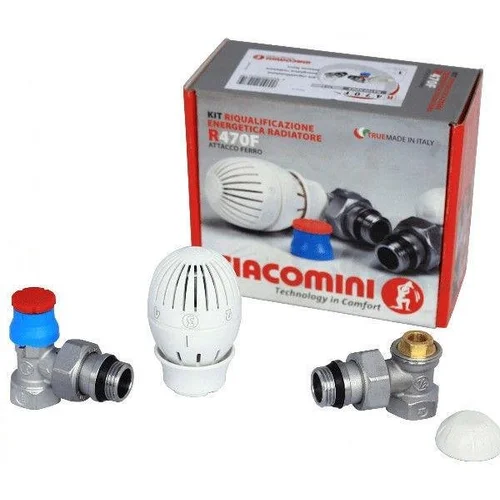 Giacomini R470F Radiatorių sistemos komplektas, kampinis 1/2 Colio image 3