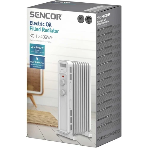 Sencor SOH 3409WH tepalinis šildytuvas, 2000 W image 2