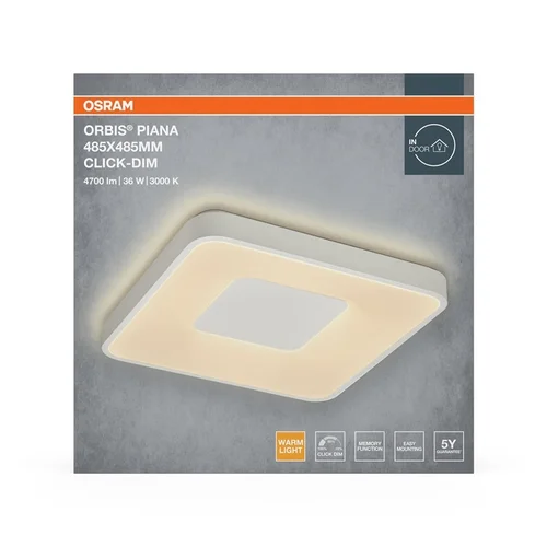 Osram Lubų šviestuvas LED 36W 3000K 2000lm Ø485 Baltas image 3