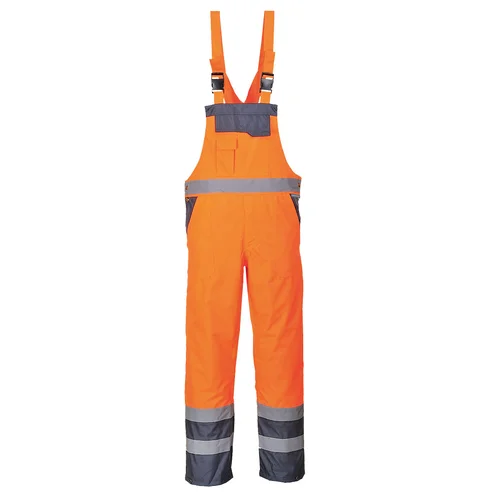 Portwest S488 puskombinezonis be pamušalo XXL, Yellow/Black image 1