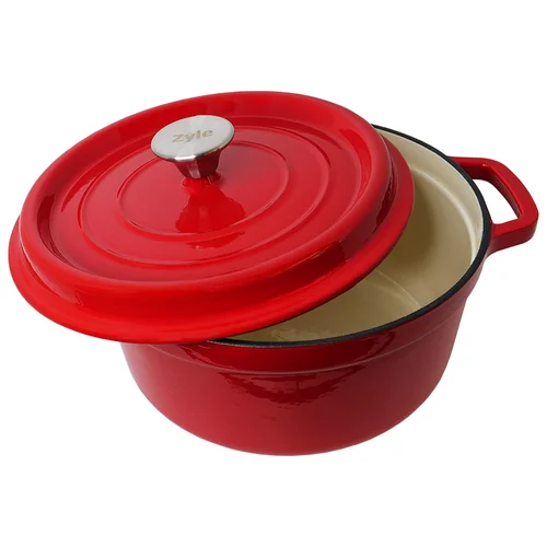 Zyle ZY126RKI emaliuotas ketaus puodas, 5 L, 26 cm image 2