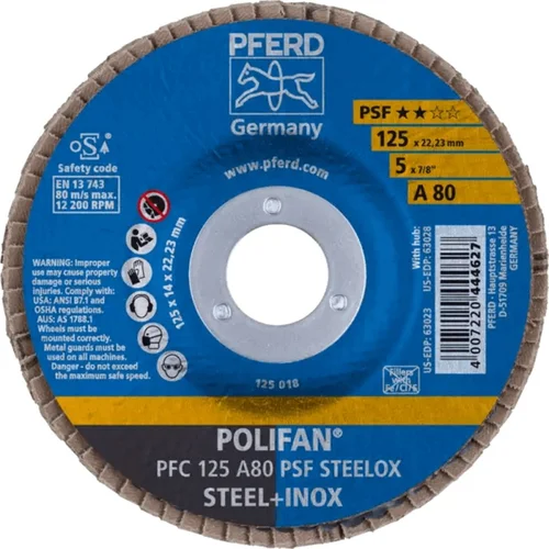 PFERD PFC125 A PSF 80 šlifavimo diskas image 1