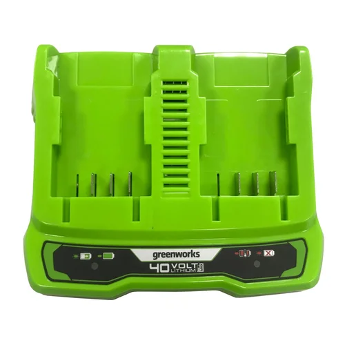 Greenworks G40X2UC2 dvigubas kroviklis, 40 V, 2 A image 2
