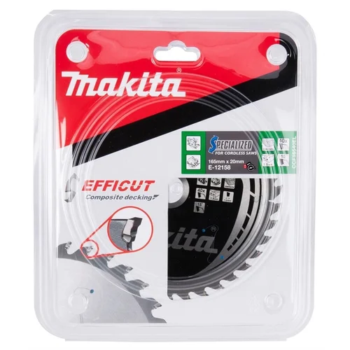 Makita 165X1.5X20mm 15° T40 E-12158 disko pjovimui image 2