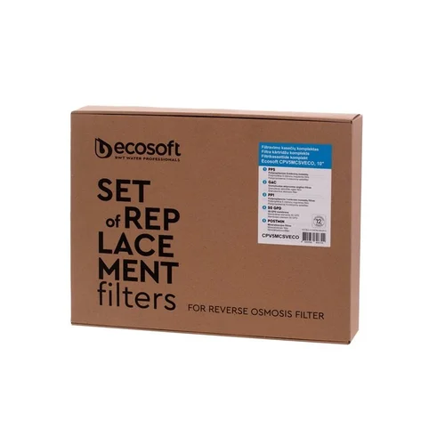 Ecosoft CPV5MCSVECO 10" filtravimo kasečių komplektas image 2