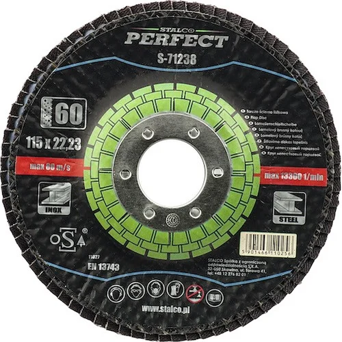 STALCO CYRKON 125 mm G40 lapelinis metalo šlifavimo diskas image 1