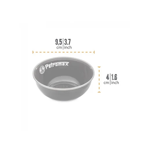 Petromax emaliuoti dubenėliai 160 ml Juodi, 2 vnt. image 2