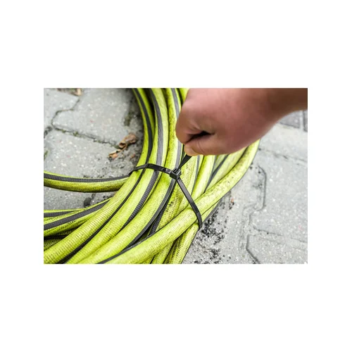 EXTREME plastikiniai dirželiai 9×650 mm, juodi, 50 vnt. image 2