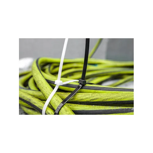 EXTREME plastikiniai dirželiai 9×650 mm, juodi, 50 vnt. image 3