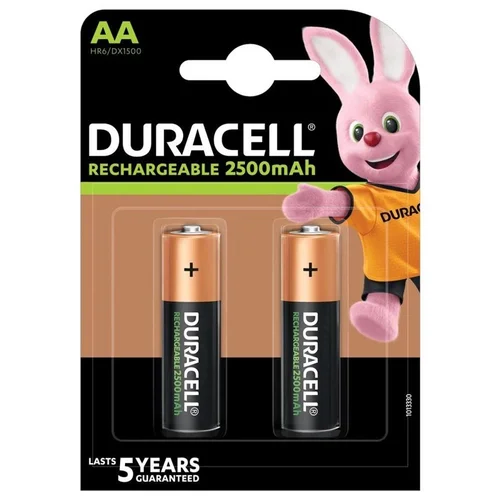 DURACELL AA Ni-MH 2500 mAh, 2 vnt. image 1