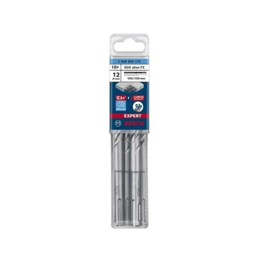 Grąžtas betonui Bosch SDS-plus, 12x100x165mm, 10 vnt. 2608900173 image 1