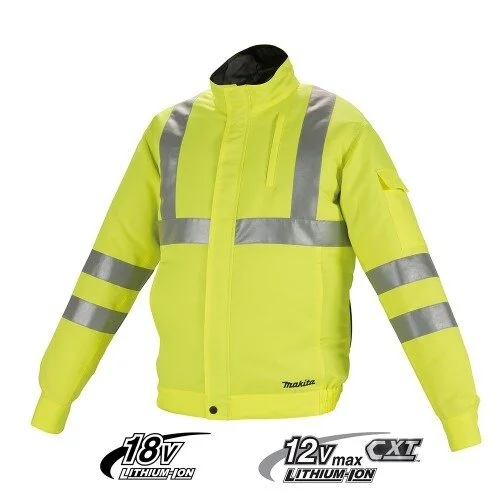 Makita DFJ214Z2XL akumuliatorinė ventiliuojama signalinė striukė XXL image 1