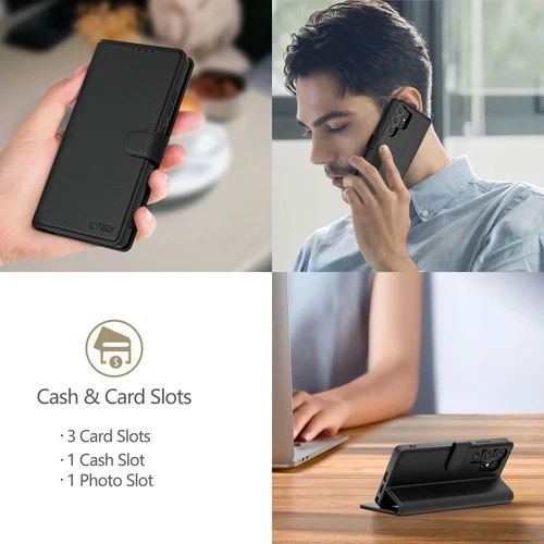 Tech-Protect Wallet dėklas Xiaomi Redmi Note 15 Pro 5G juodas image 3