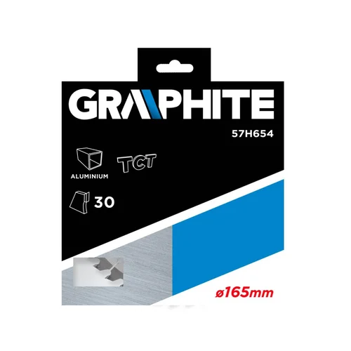 GRAPHITE Pjovimo diskas 165 x 30 mm MN65, 30 dantų image 2