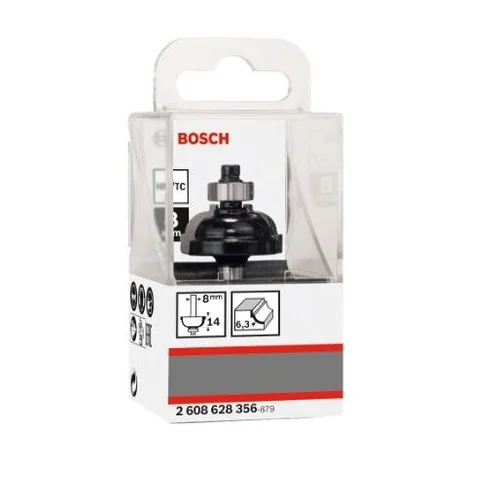 Bosch HM suapvalinimo freza R=6,3mm, l=14mm, 2608628356 image 2