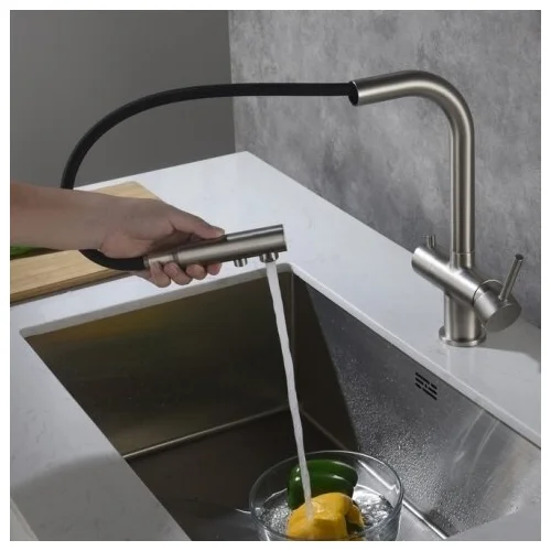 BlueWater APALA 4 išėjimų nerūdijančio plieno virtuvinis maišytuvas image 3