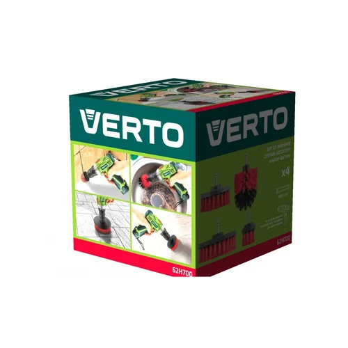 VERTO 62H700 Šepetėlių rinkinys 4 vnt. image 2